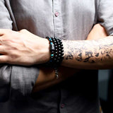 Catch Up Your Dream Tiger Eye Black Agate Bracelet