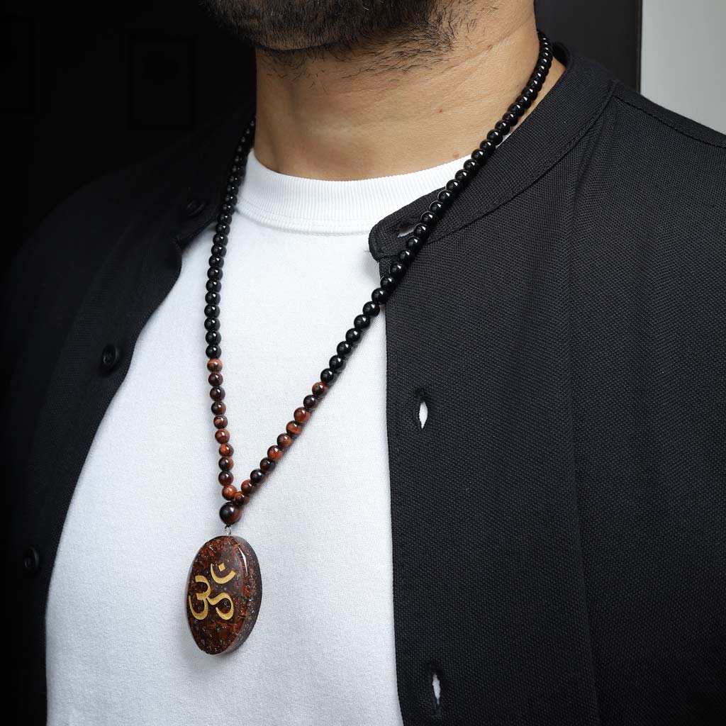 Red tigers eye on sale necklace