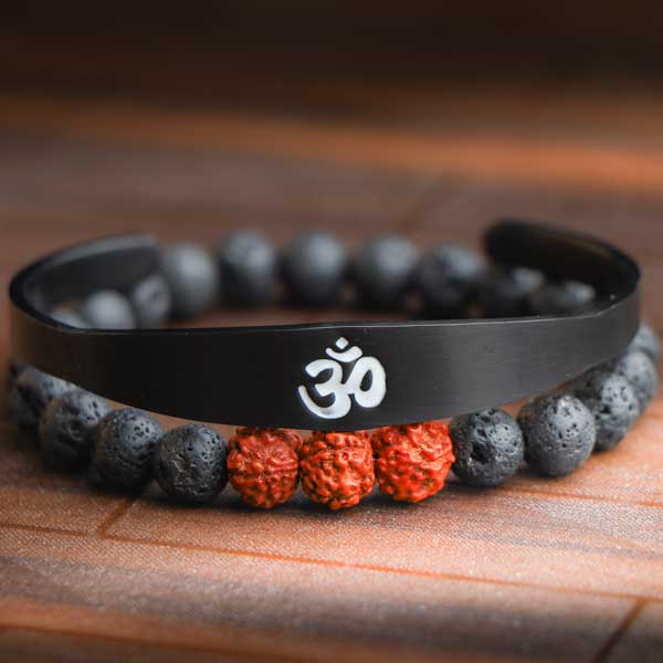 Bayong Om (Aum) 'Meditation & Tranquility' Bracelet – Uplift Beads