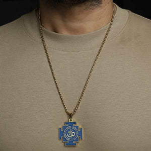 JWF™ The Supreme Protector Maha Mrityunjay Mantra Shiva Pendant Necklace